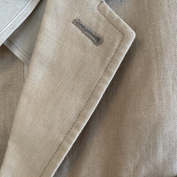 Ralph Lauren Polo 100% Linen Tan 3 Button Blazer Jacket  Sz L - Picture 5 of 14